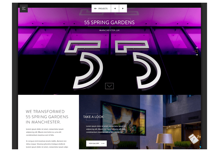 Pamastwa created the website for construction company ARCO to present their services